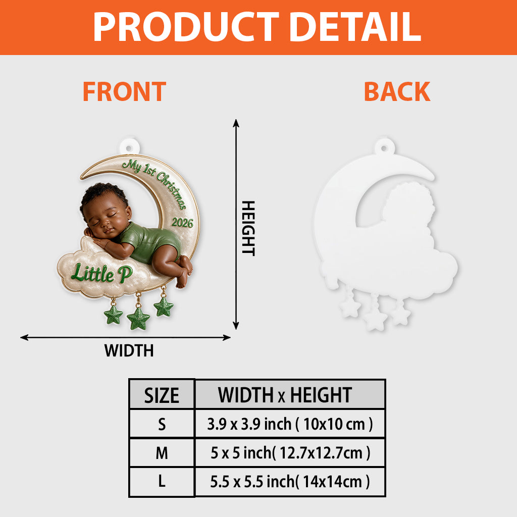 My 1st Christmas 2026 - Personalized Newborn Premium 3D Ornament