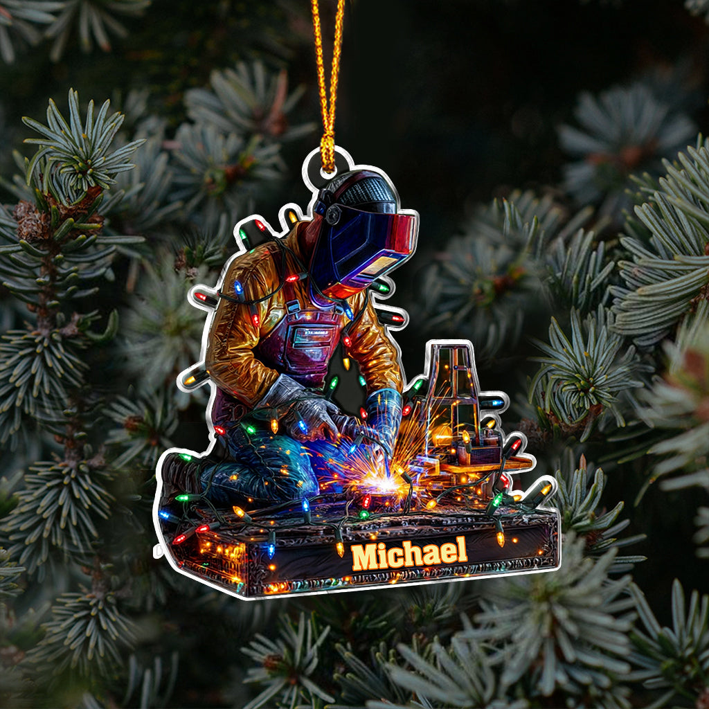 Proud Welder - Personalized Welder Ornament