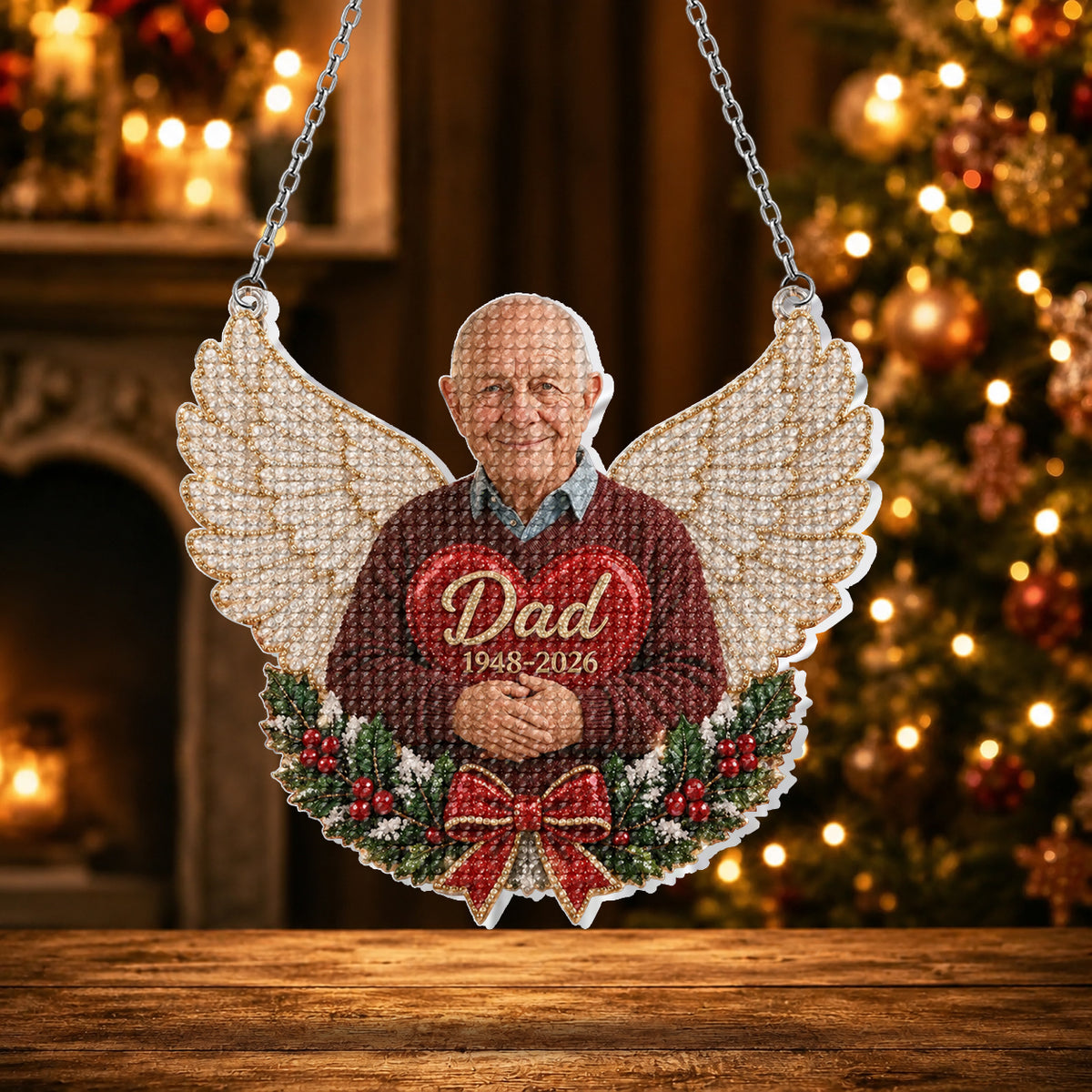 I'm Always With You - Personalized Memorial Diamond Painting Ornament Kit
