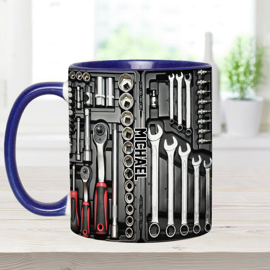 Tool Box - Personalized Father Accent Mug
