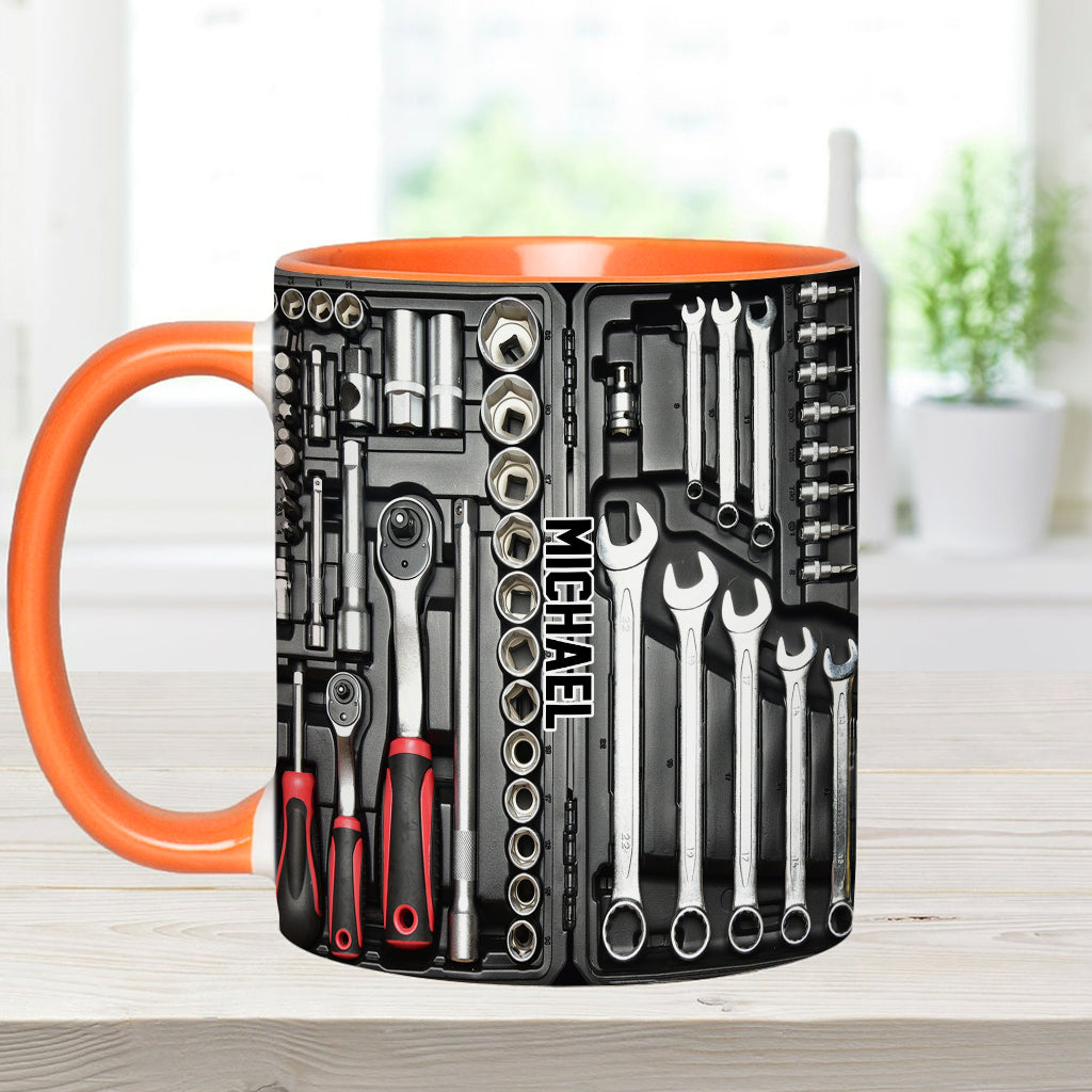 Tool Box - Personalized Father Accent Mug