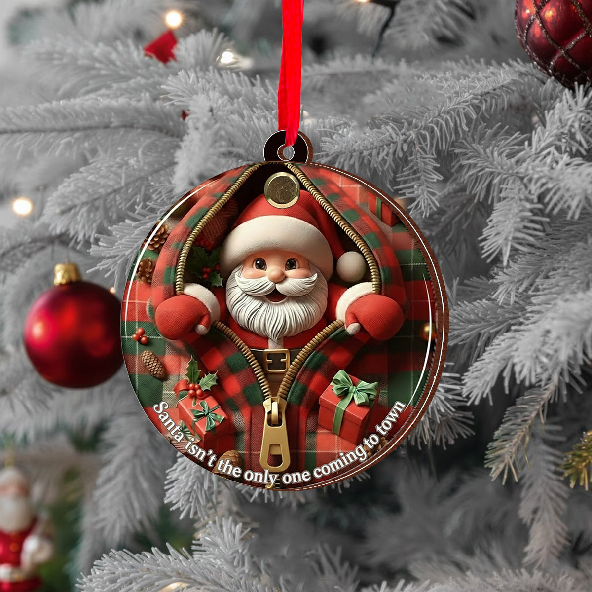 Cadeau de naissance pour annoncer une grossesse - Ornement de grossesse personnalisé à retourner