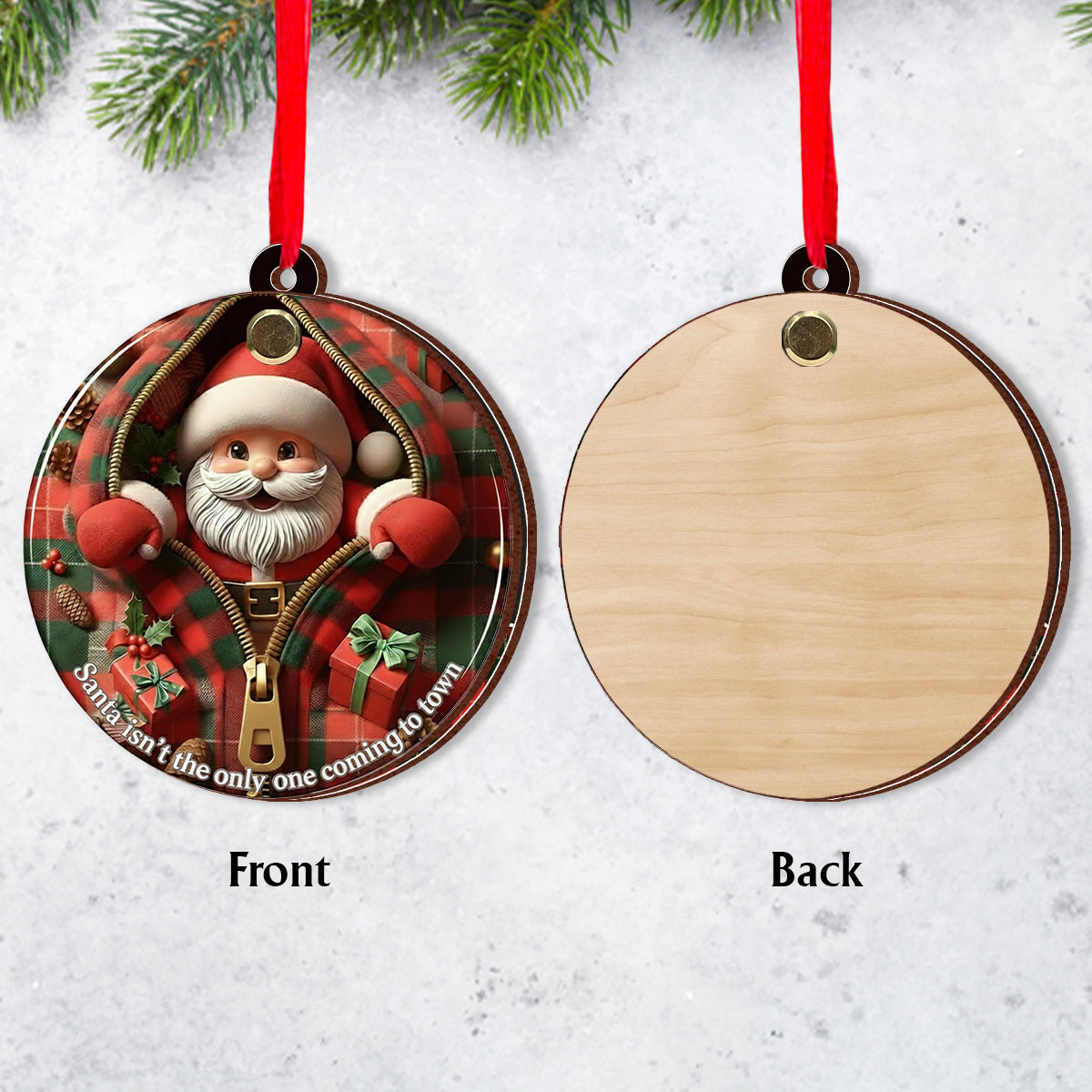 Cadeau de naissance pour annoncer une grossesse - Ornement de grossesse personnalisé à retourner