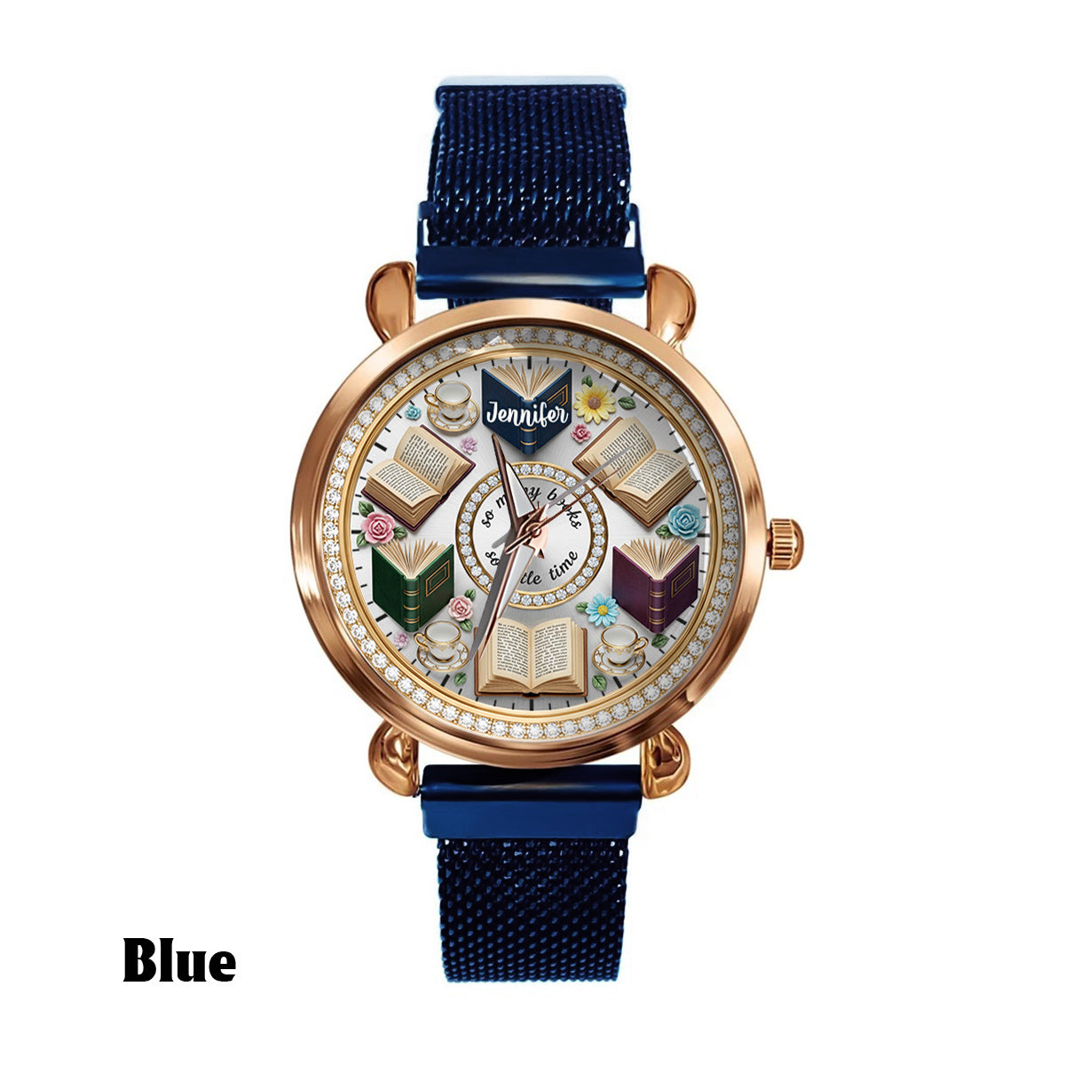 So Many Books So Little Time - Personalized Book Women Hand Watch