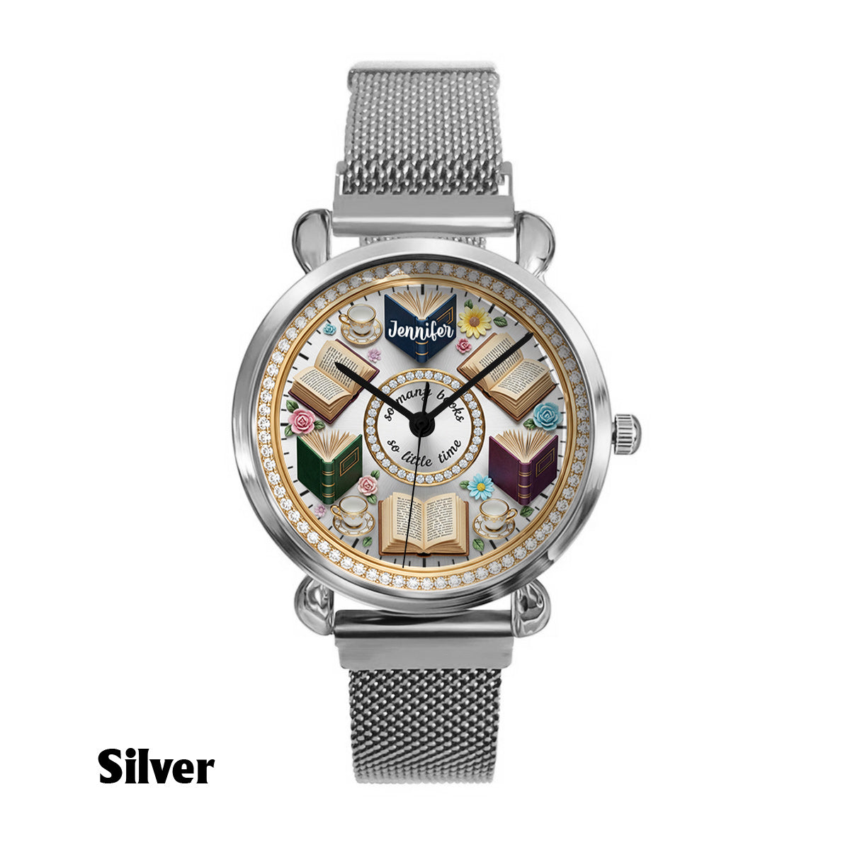 So Many Books So Little Time - Personalized Book Women Hand Watch