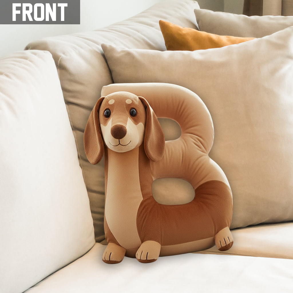 Cute Dachshund - Personalized Dachshund Shaped Pillow