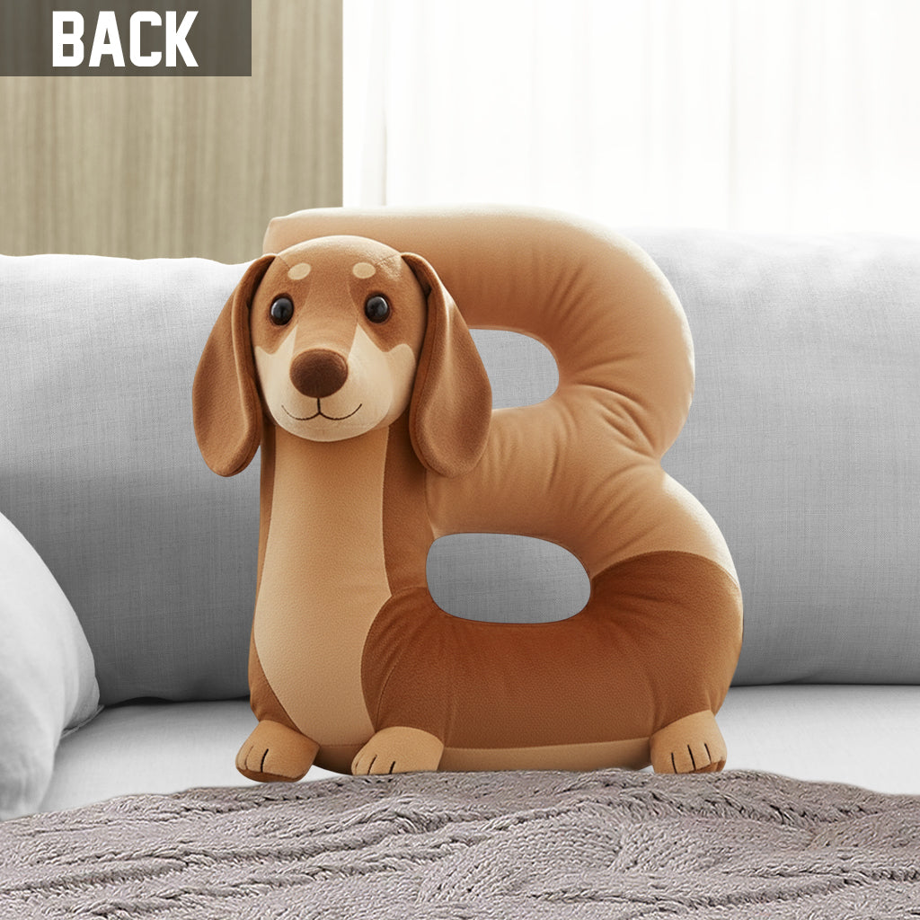 Cute Dachshund - Personalized Dachshund Shaped Pillow
