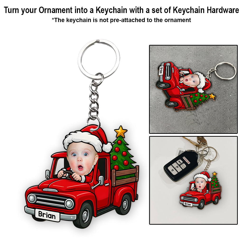 Little Santa driver - Personalized Kid Ornament