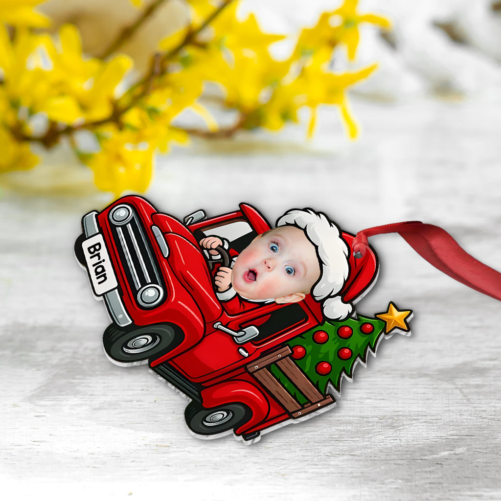 Little Santa driver - Personalized Kid Ornament