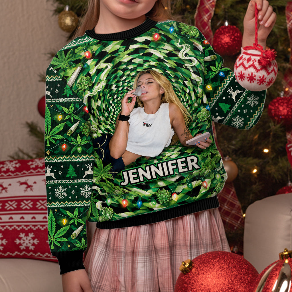 Stoner - Personalized Weed Ugly Sweater