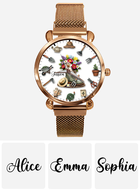 Gardening Time - Personalized Gardening Women Hand Watch