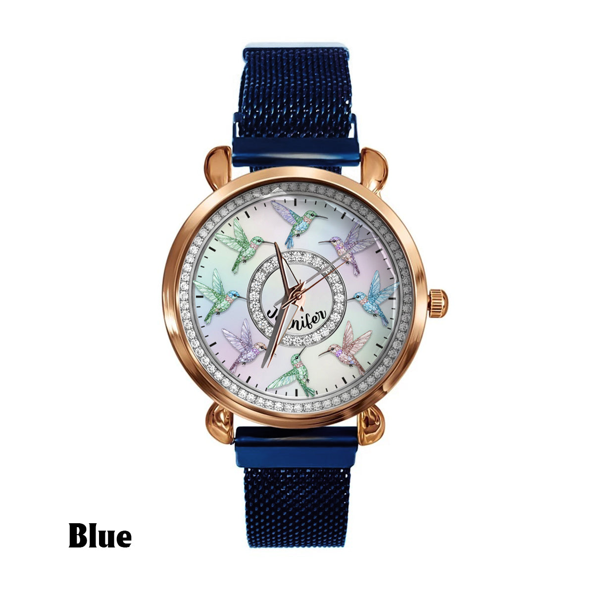 Beautiful Hummingbirds - Personalized Gardening Women Hand Watch