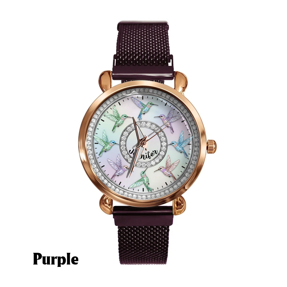 Beautiful Hummingbirds - Personalized Gardening Women Hand Watch