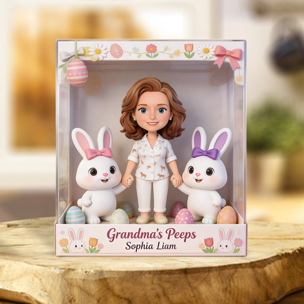 Custom Any Photo Best Easter Gift - Personalized Grandma Custom Shaped Acrylic Plaque