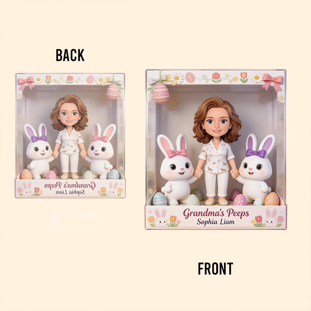 Custom Any Photo Best Easter Gift - Personalized Grandma Custom Shaped Acrylic Plaque