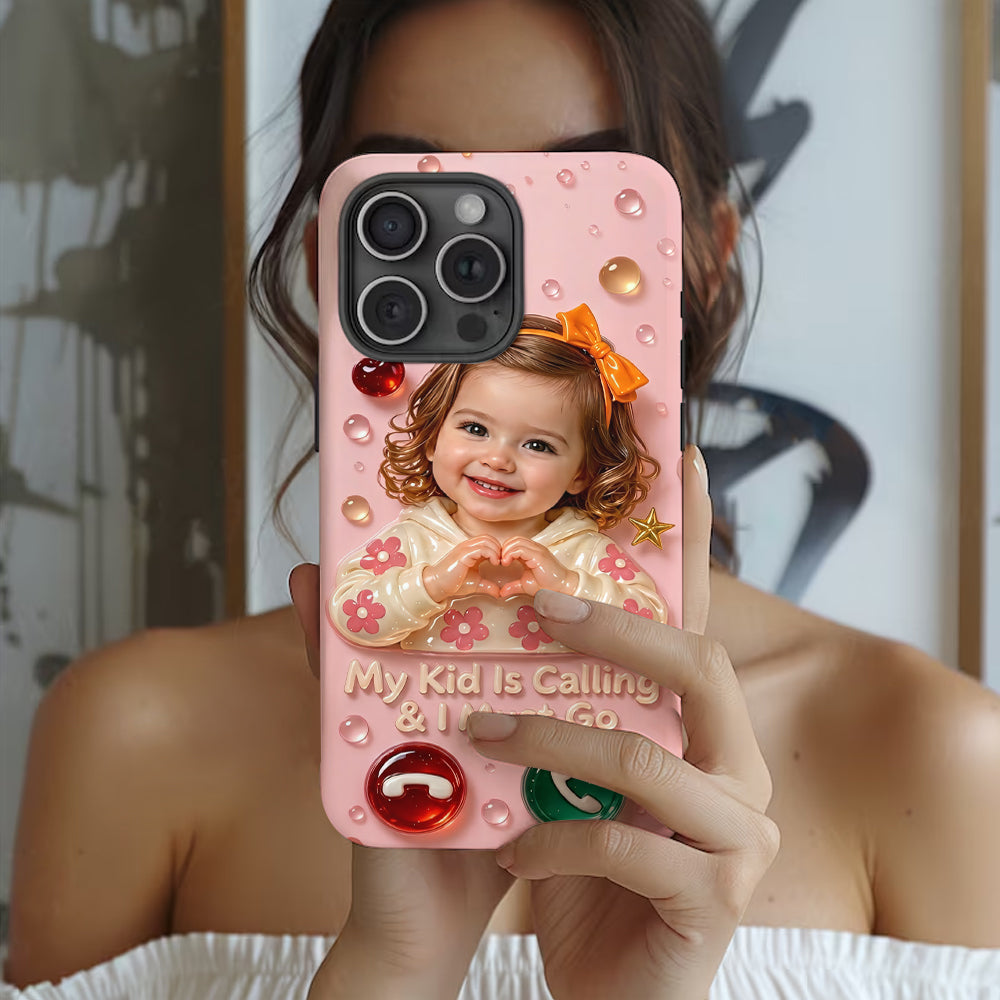 Mes enfants appellent et je dois y aller - Coque de téléphone personnalisée