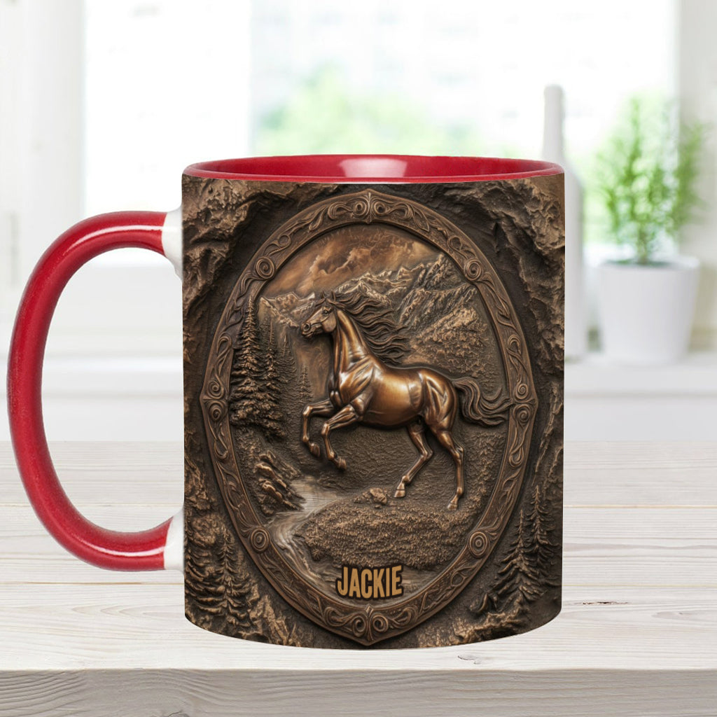 Wild Spirt - Personalized Horse Accent Mug