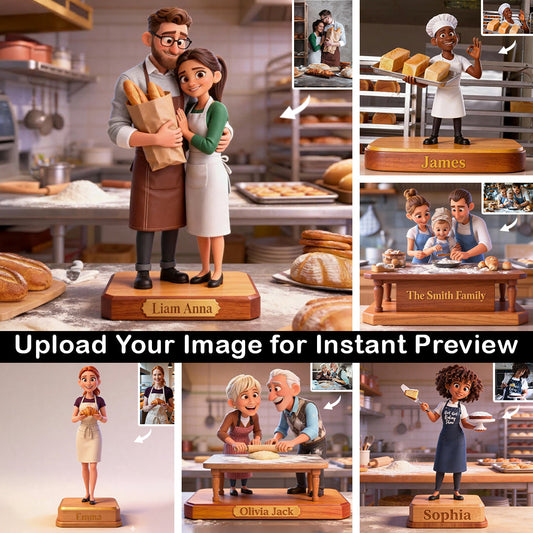 Passionné(e) de pâtisserie, cadeau pour pâtissier(ère) - Plaque acrylique personnalisée en forme de gâteau