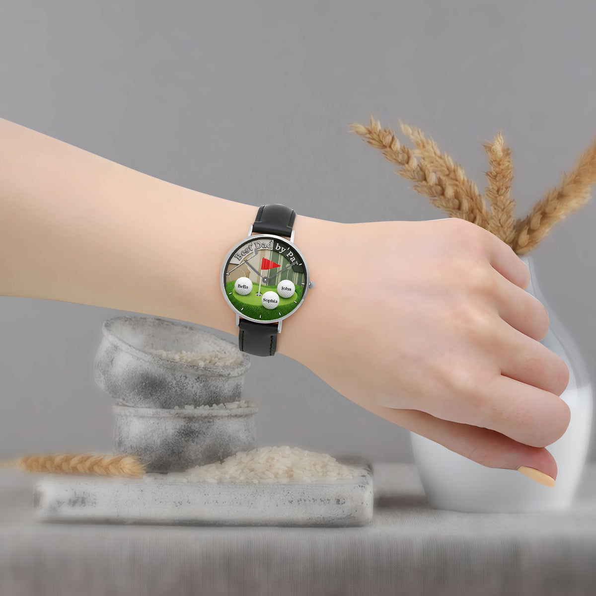 Best Dad By Par - Personalized Golf Hand Watch