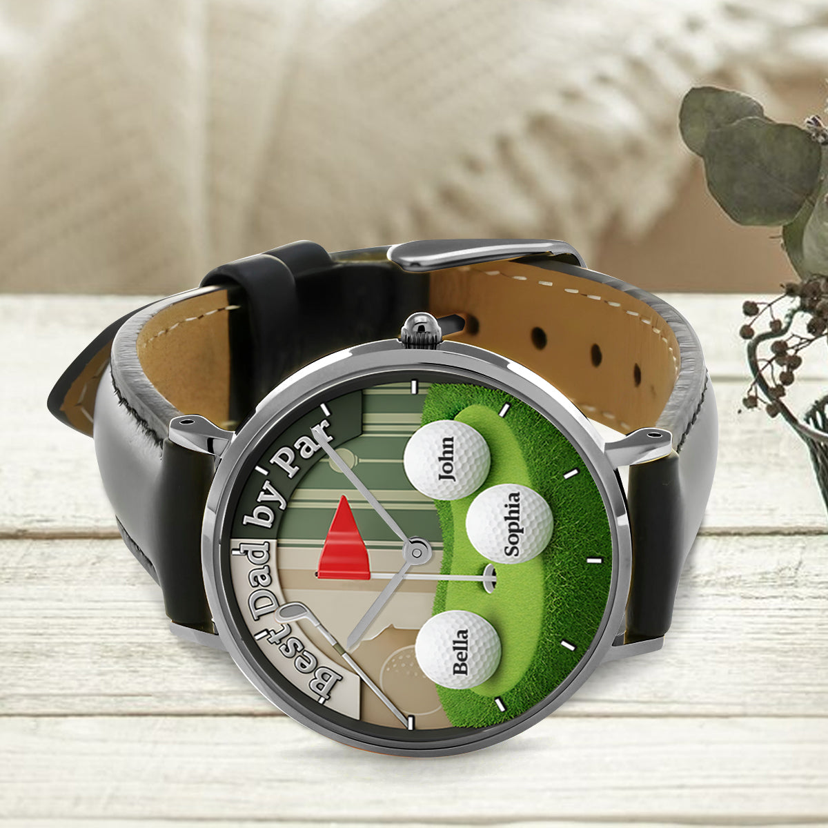 Best Dad By Par - Personalized Golf Hand Watch