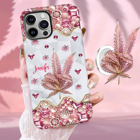 It's Always 420 Somewhere - Personalized Weed Full Print Phone Case & Phone Grip