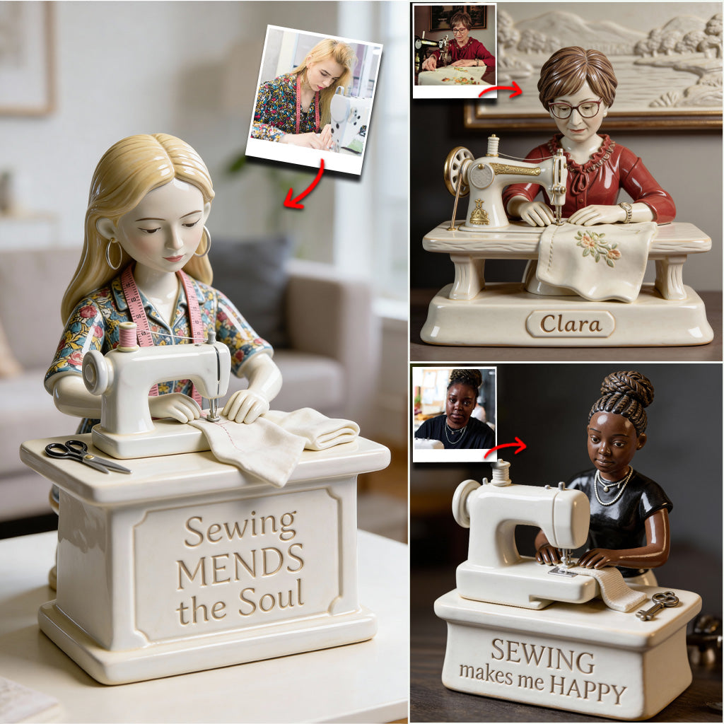 Sewing Mends the Soul - Personalized Sewing Custom Shaped Acrylic Plaque