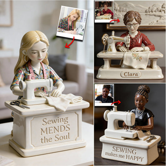 Sewing Mends the Soul - Personalized Sewing Custom Shaped Acrylic Plaque