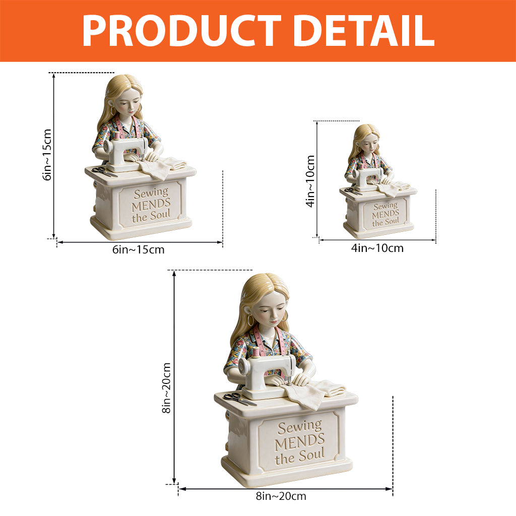 Sewing Mends the Soul - Personalized Sewing Custom Shaped Acrylic Plaque