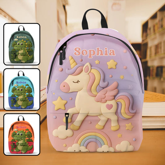 Cute Unicorn - Personalized Kid Backpack
