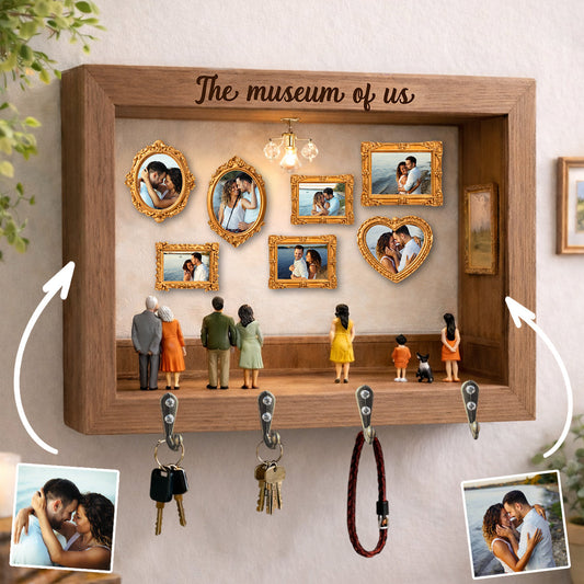 The Gallery Of Us - Personalized Couple Custom Shaped Hanging Rack