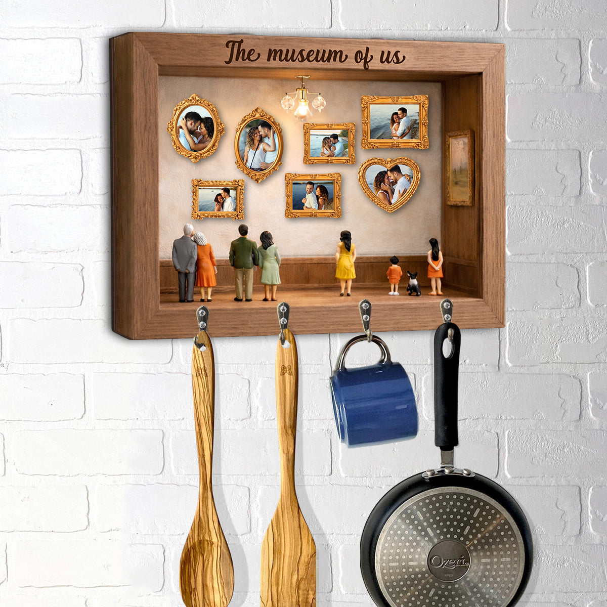 The Gallery Of Us - Personalized Couple Custom Shaped Hanging Rack