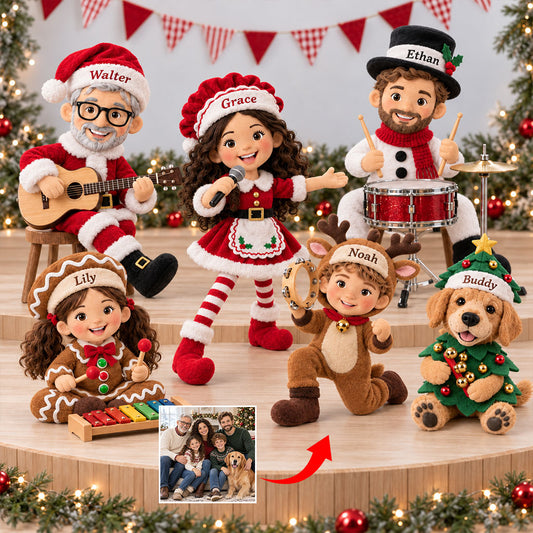 Jingle Bell Band - Personalisierte Familien-Plüschpuppe