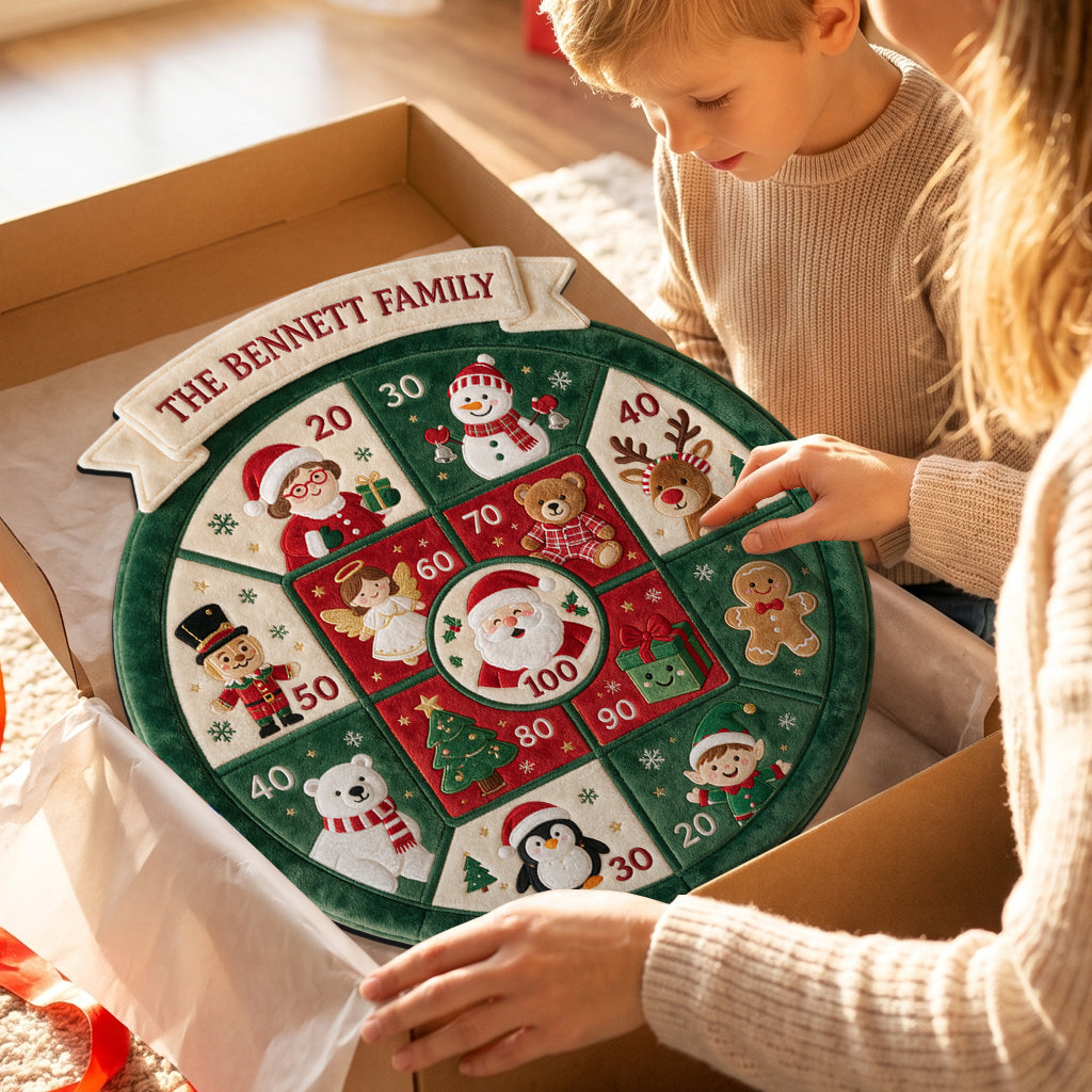 Fröhlicher kleiner Showdown - Personalisierbares Familien-Sticky-Ball-Dart-Set
