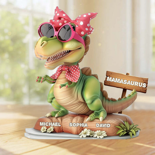 Mamasaurus - Personalized Mother Custom Shaped Acrylic Plaque