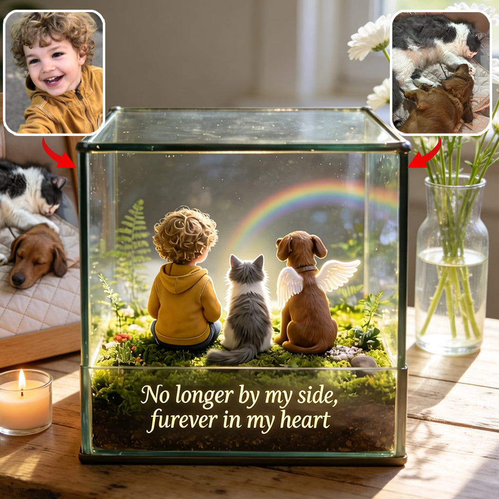 Until We Meet Again Memorial Pet Cat Dog - Personalized Dog Custom Shaped Acrylic Plaque