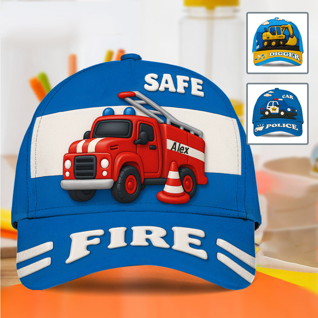 Fire Truck Cute Children's Gift - Personalized Kid Classic Cap
