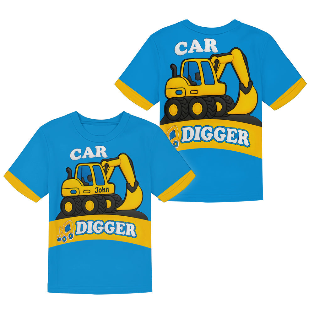 Excavator Cute Children's Gift Kid Kid T-shirt & Shorts