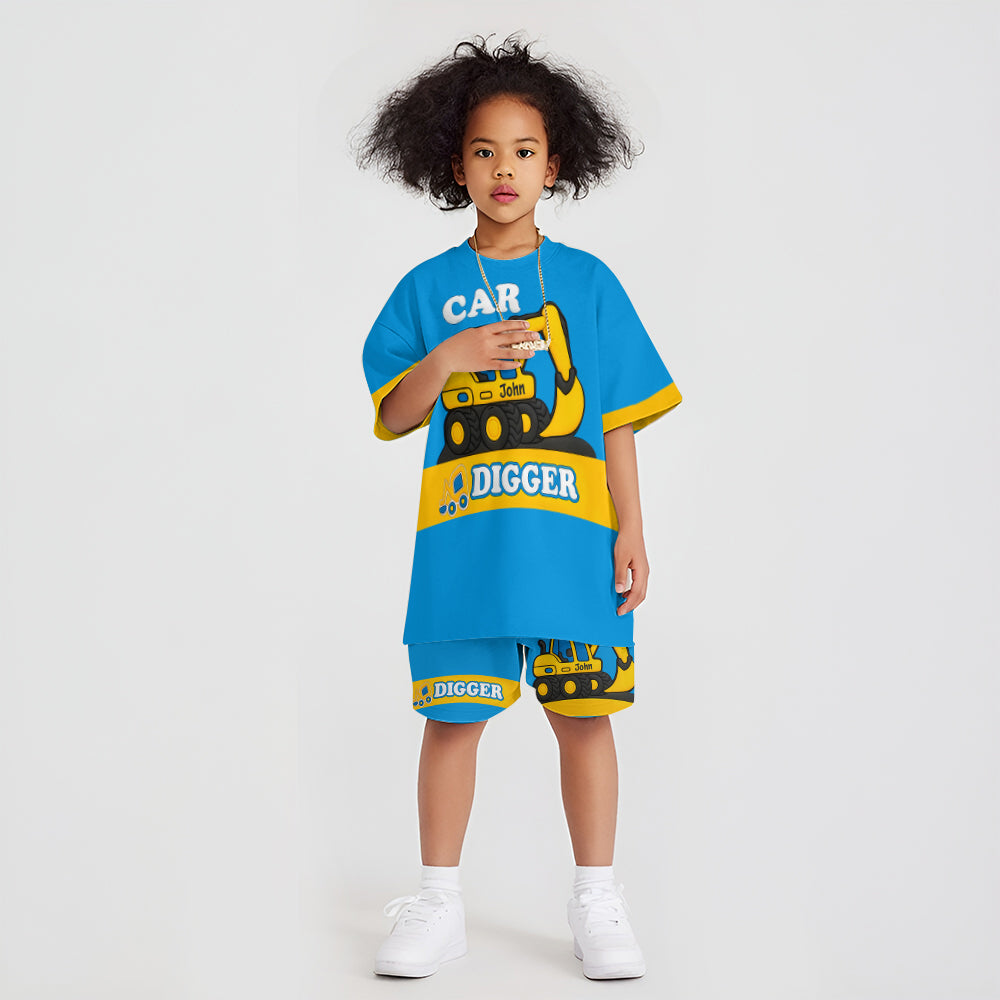 Excavator Cute Children's Gift Kid Kid T-shirt & Shorts