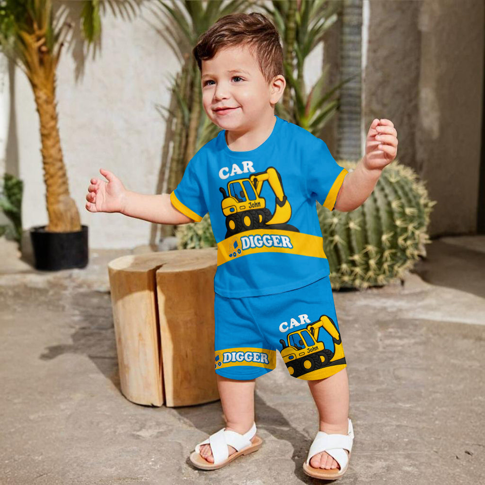 Excavator Cute Children's Gift Kid Kid T-shirt & Shorts