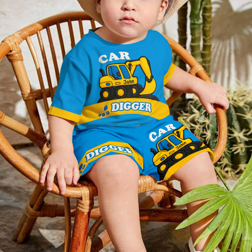 Excavator Cute Children's Gift Kid Kid T-shirt & Shorts
