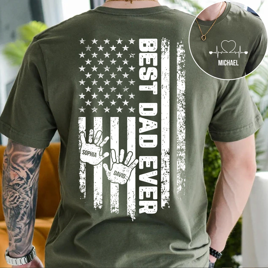 Best Dad Ever - Personalized Father T-shirt And Hoodie