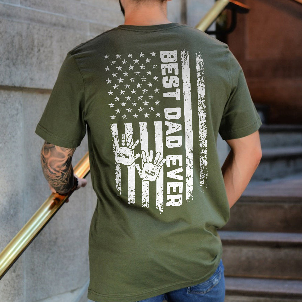 Best Dad Ever - Personalized Father T-shirt And Hoodie