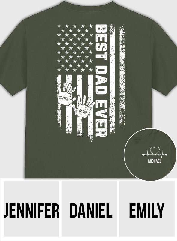 Best Dad Ever - Personalized Father T-shirt And Hoodie