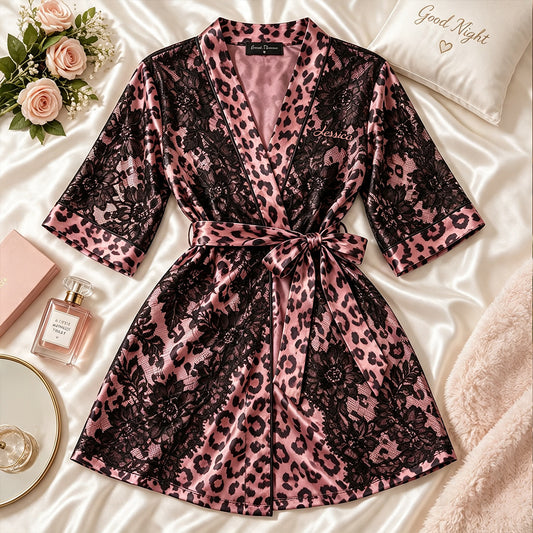 Beauté Sauvage - Robe en Satin Personnalisée pour l'Amour de Soi