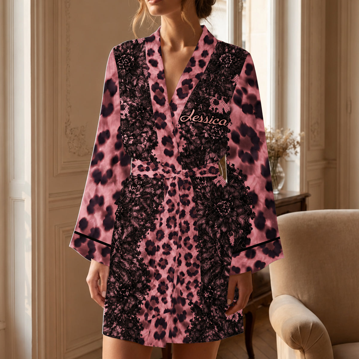 Untamed Beauty - Personalized Self Love Satin Robe