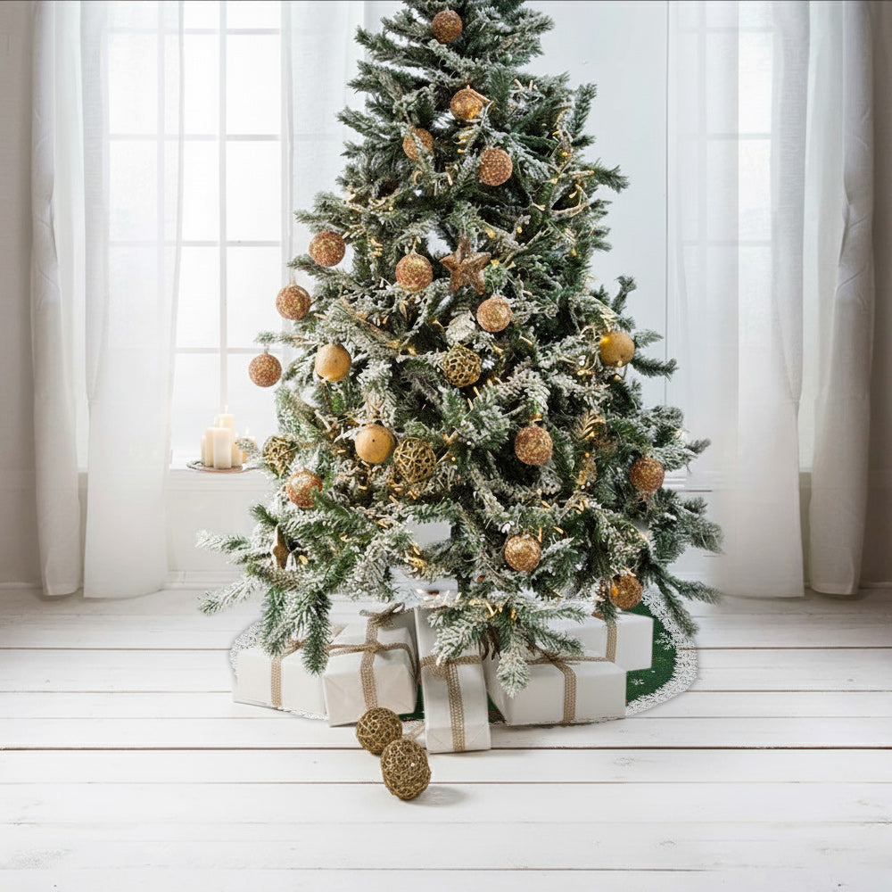 Merry Dogmas Custom Photo - Personalized Dog Shaped Tree Skirt