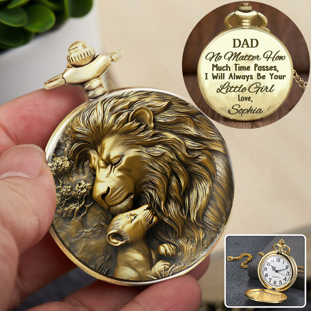 I Will Always Be Your Little Girl - Personalized Father Pocket Watch