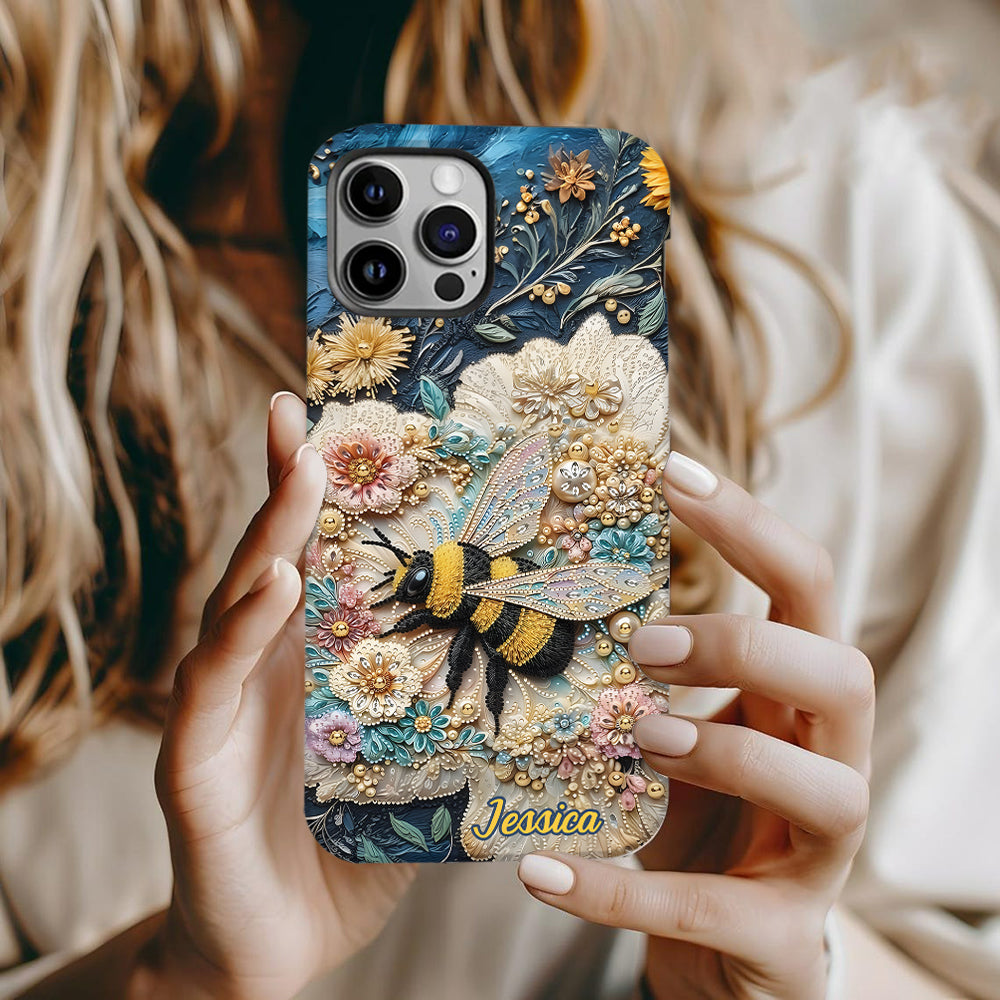 Bee Kind - Personalized Bee Full Print Phone Case