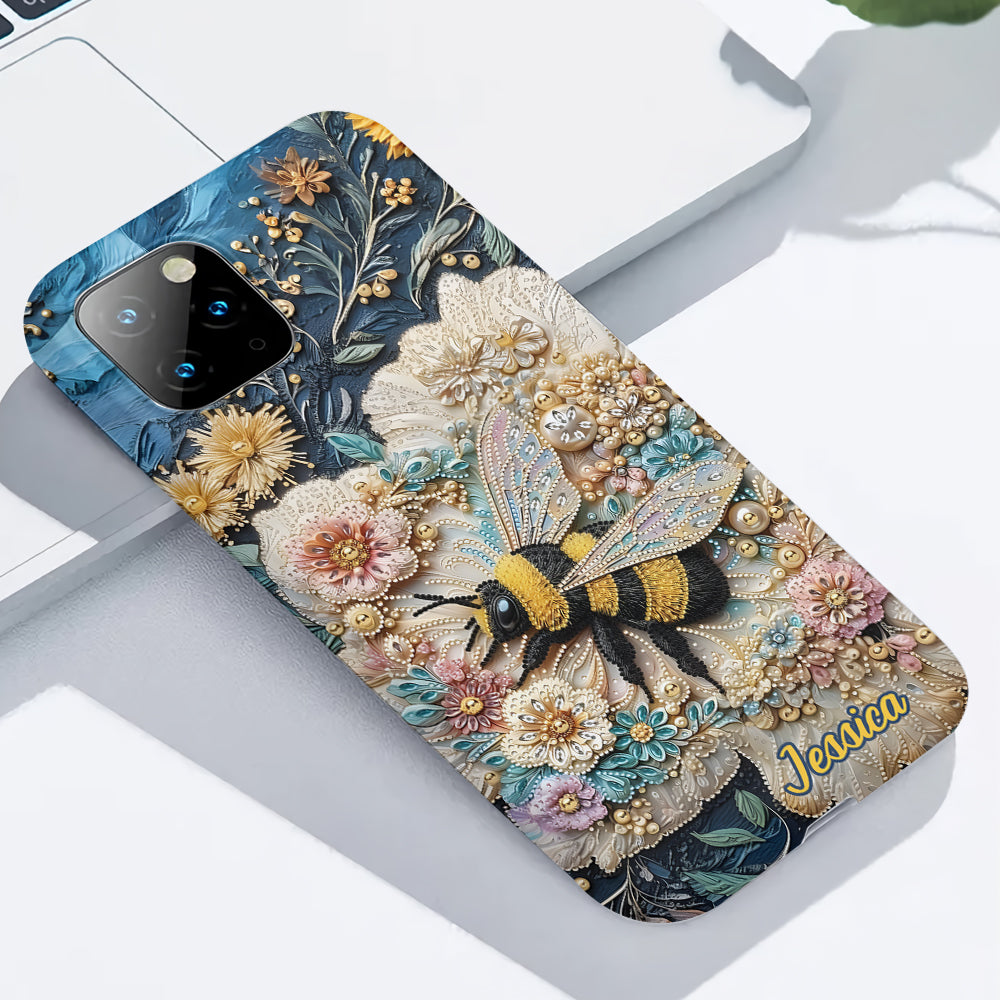 Bee Kind - Personalized Bee Full Print Phone Case