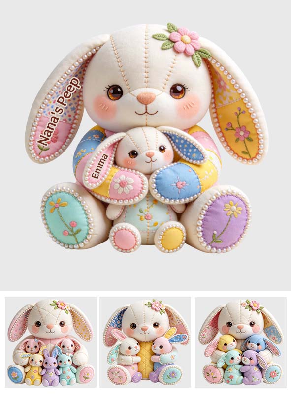 Grandma's Peeps - Personalized Grandma Premium Faux Fur Pillow